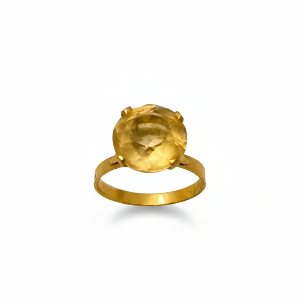Bague en Or Jaune 18K - Taille 61 - 3.60G