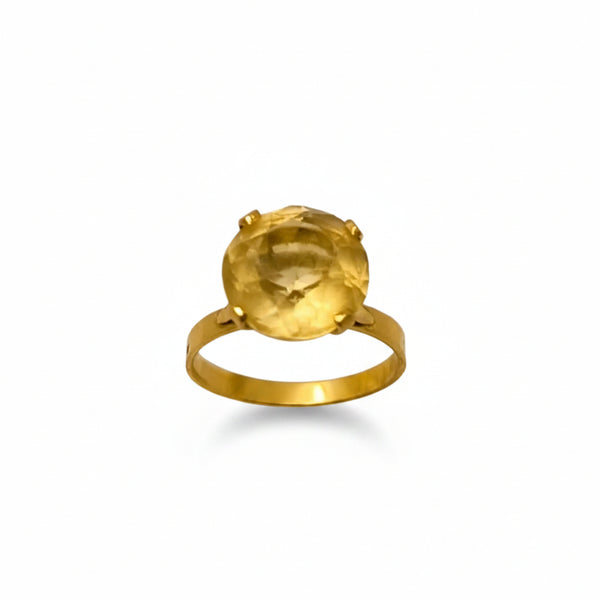Bague en Or Jaune 18K - Taille 61 - 3.60G