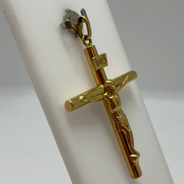 Pendentif Croix Or Jaune 18 Carats Poids-1.30 Grs