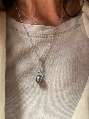 Collier Princesse en Or Blanc 18K - 5.39 Grs