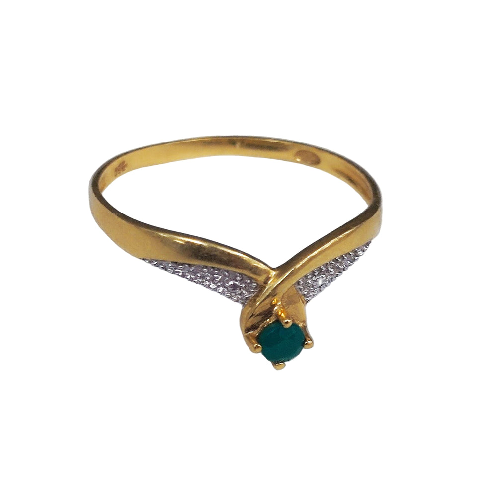 Bague en Or Jaune 18K - Taille 52