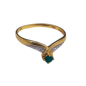 Bague en Or Jaune 18K - Taille 52
