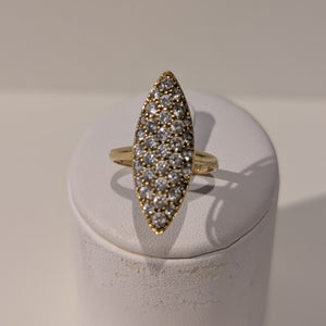 Bagues Marquise Or Jaune Taille-54