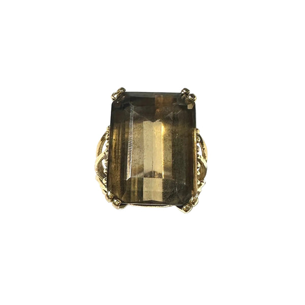 Bague empiérée en Or Jaune 18 Carats