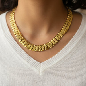 Collier Ras du Cou Or Jaune 18 K - 52 G