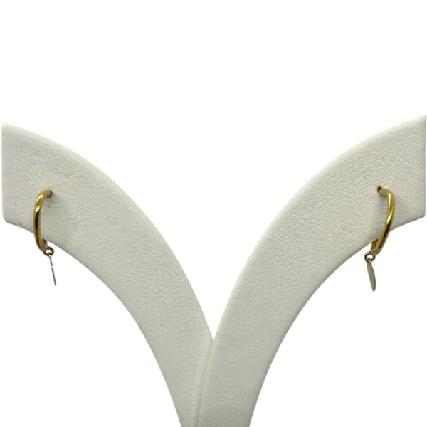 Boucles d'oreilles fantaisie en or jaune