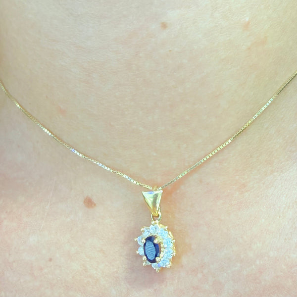 Pendentif Marguerite en Or Jaune 18k - 1.77 G