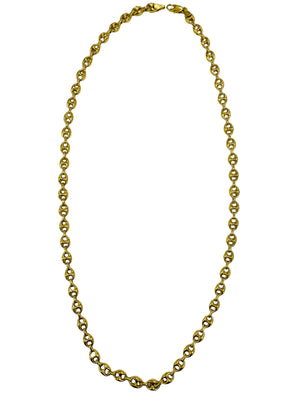 Chaîne en maille grain de café en Or jaune 18K - 18.15G