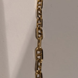 Collier or maille marine
