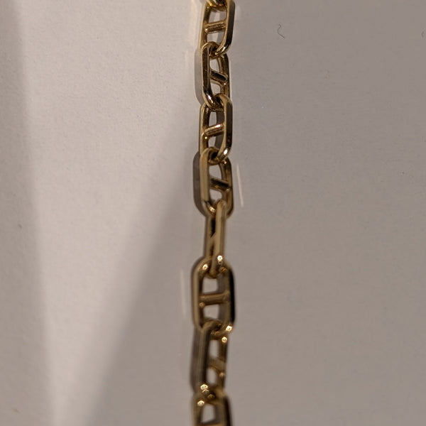 Collier or maille marine
