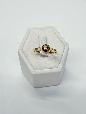 Bague boule en Or jaune 18k T.55