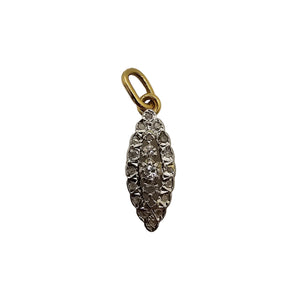 Pendentif Marquise en Or Jaune 18K - 1.74 G