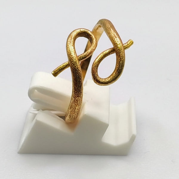 Bague Noeud en Or Jaune 18 K - Taille 53 - 3.78 G