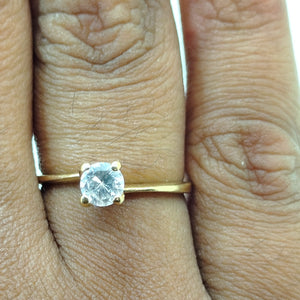 Bague en Or Jaune 18K - Taille 50