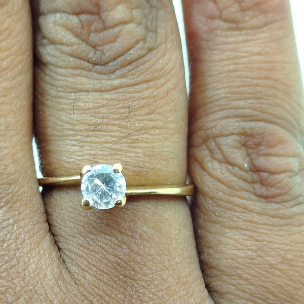 Bague en Or Jaune 18K - Taille 50