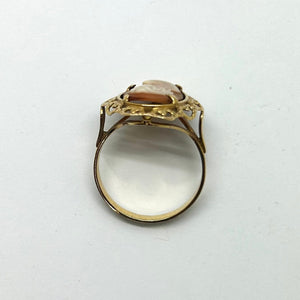 Bague Camée en Or Jaune 18 K
