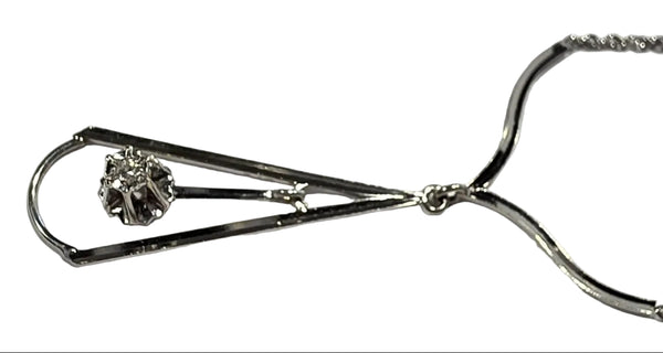 Collier Princesse Forçat Or Blanc 750/1000