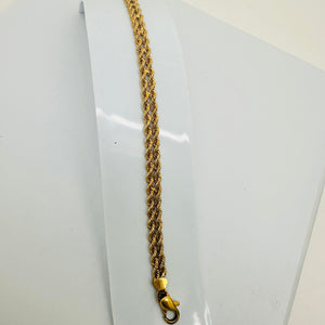 Bracelet Maillon Or Jaune 18K 6.68 Grs