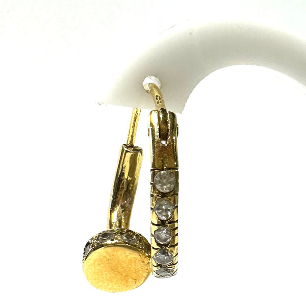 Boucles d'oreilles créoles en or 18 carats