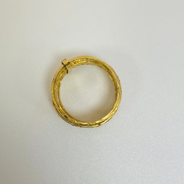 Bagues semainier en or jaune 18 carats –  T 58