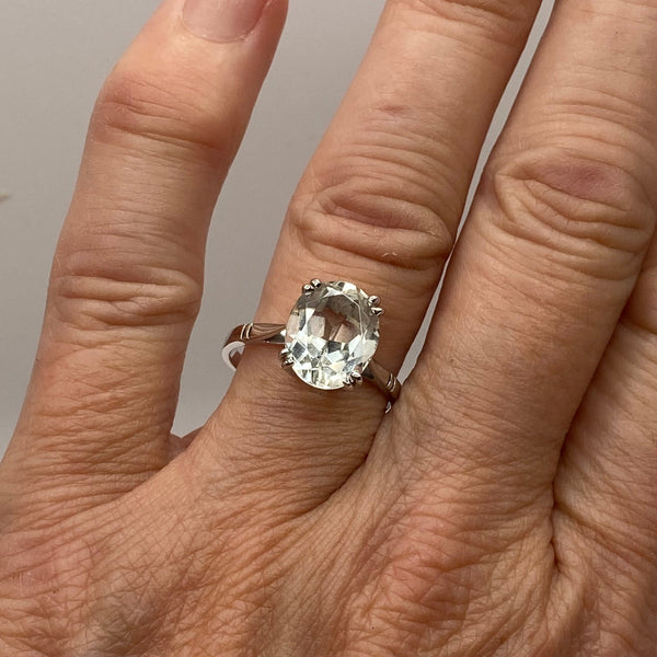 Bague en Or Blanc 18 Carats - Taille 55