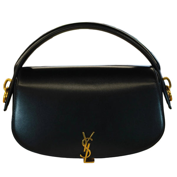 Sac à main YSL  Voltaire en cuir noir