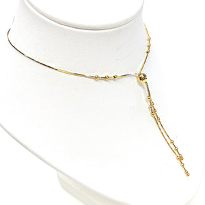 Collier cravate en or jaune 18k - 3.97 G