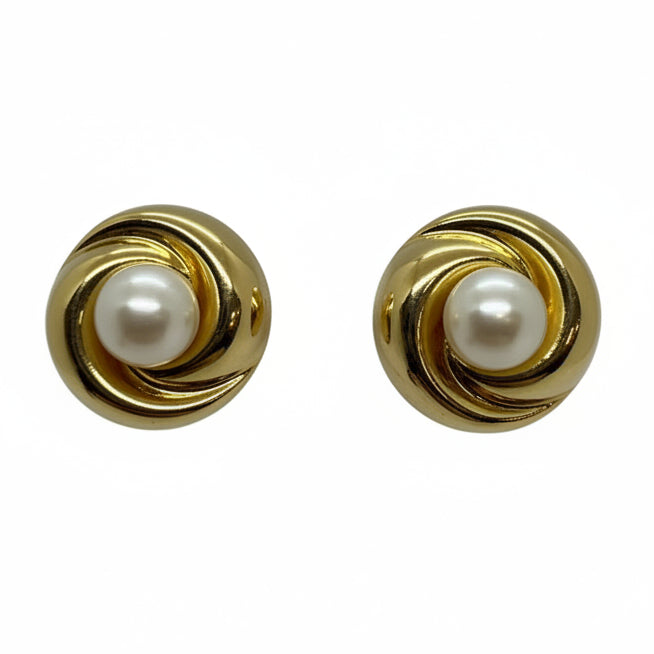 Paire de boucles d'oreilles or jaune 18k - 1.71 gr
