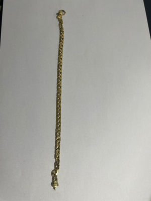Bracelet Gourmette en Or Jaune 18K - 21 Cm