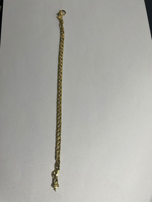 Bracelet Gourmette en Or Jaune 18K - 21 Cm
