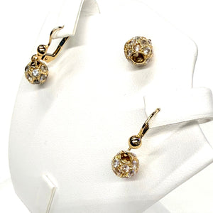 Parure Boucles d'oreilles Dormeuses en Or Jaune 18K - 5.92gr