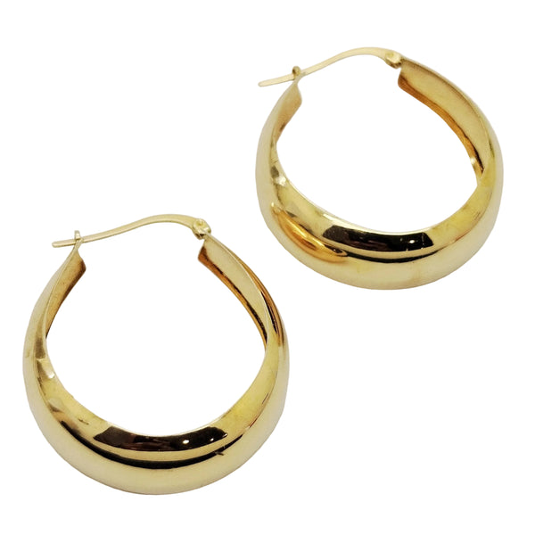 Boucles d'oreilles créoles Or Jaune 18K