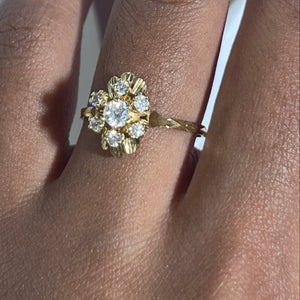 Bague en or jaune 18 K - Taille 53 - 2.81 G