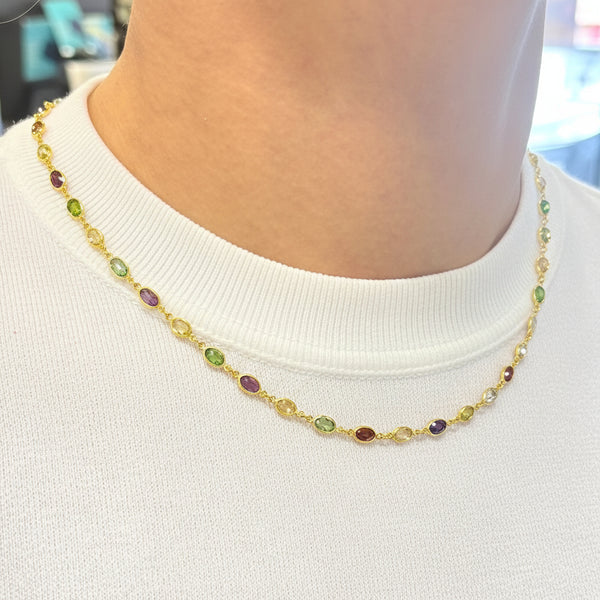 Collier Ras du Cou en Or Jaune 18K - 11.62g
