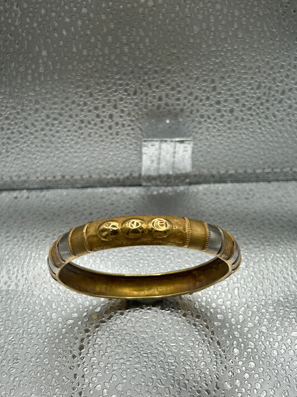 Bracelet Jonc Or Jaune 18 Carats Maille Articulée