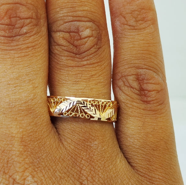 Superbe bague en Or jaune 21K - taille 59 - Taille 2.02G