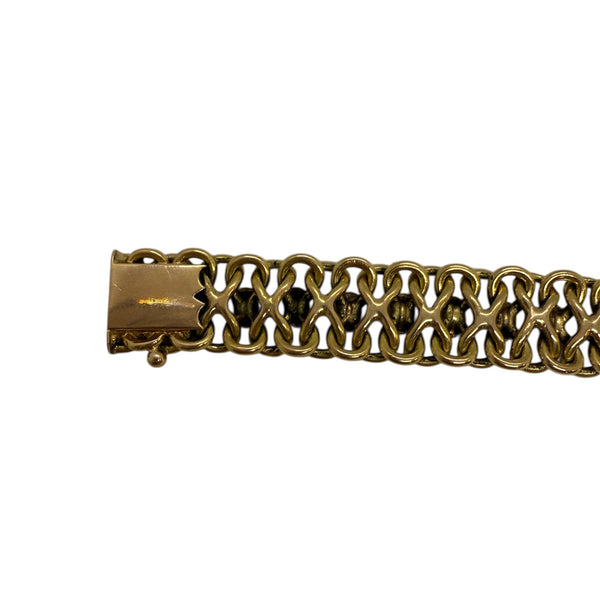 Bracelet Gourmette en Or Jaune 18 Carats - 19.5 Cm