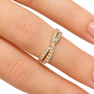 Bague en or jaune 18 K - Taille 56 - 3.12 G