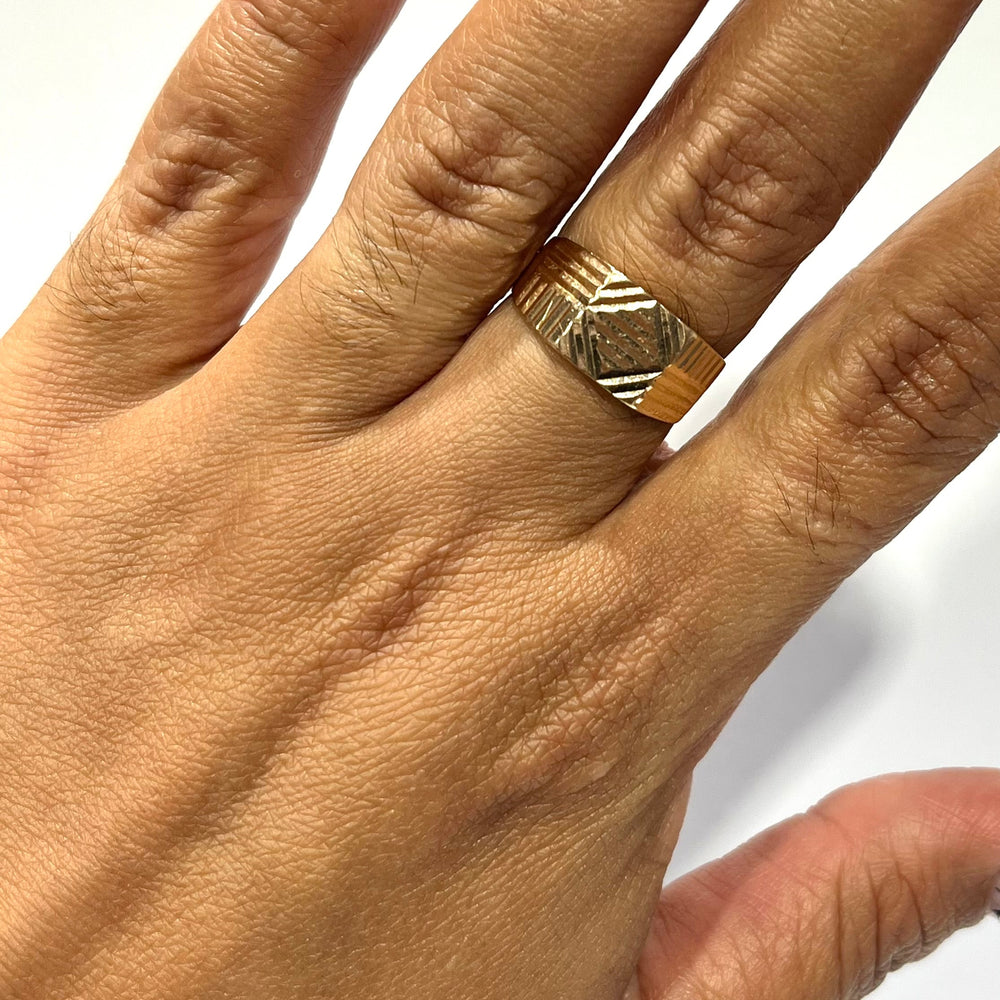 Chevalière en Or Jaune 18 carats - Taille 55