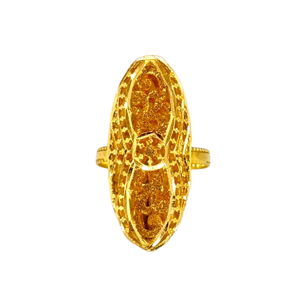 Bague ancienne en Or Jaune 21K - 3.70Grs - T55