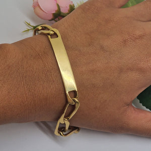 Bracelet Gourmette Or Jaune 18k 34.21 Grs
