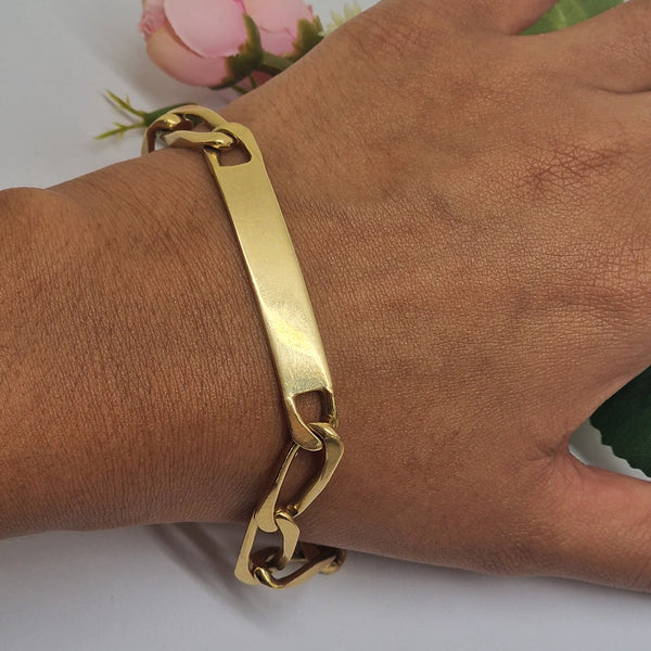 Bracelet Gourmette Or Jaune 18k 34.21 Grs