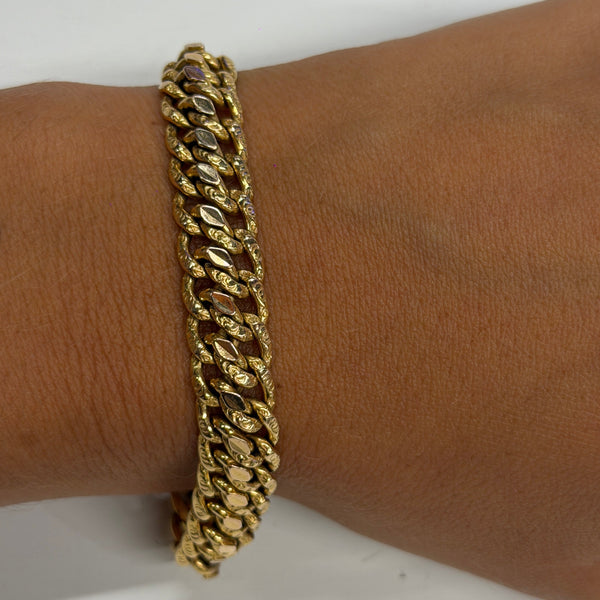 Bracelet en or jaune 18 K - 15.44 G