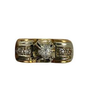 Bagues en Or Jaune avec Diamants 0.29 Carat