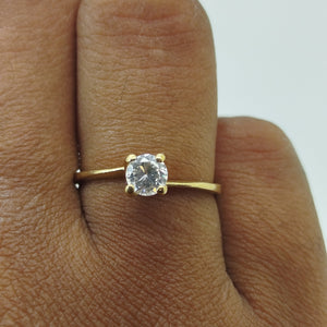 Bague en Or Jaune 18K - Taille 50