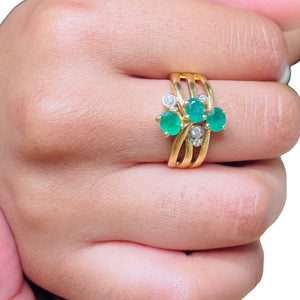 Bague en Or Jaune 18K - Taille 55 - 4.78 Grs