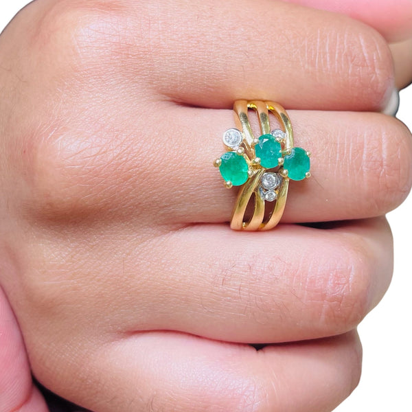 Bague en Or Jaune 18K - Taille 55 - 4.78 Grs