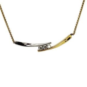 Collier Princesse en Or Jaune et Blanc 18k - 5.65 G