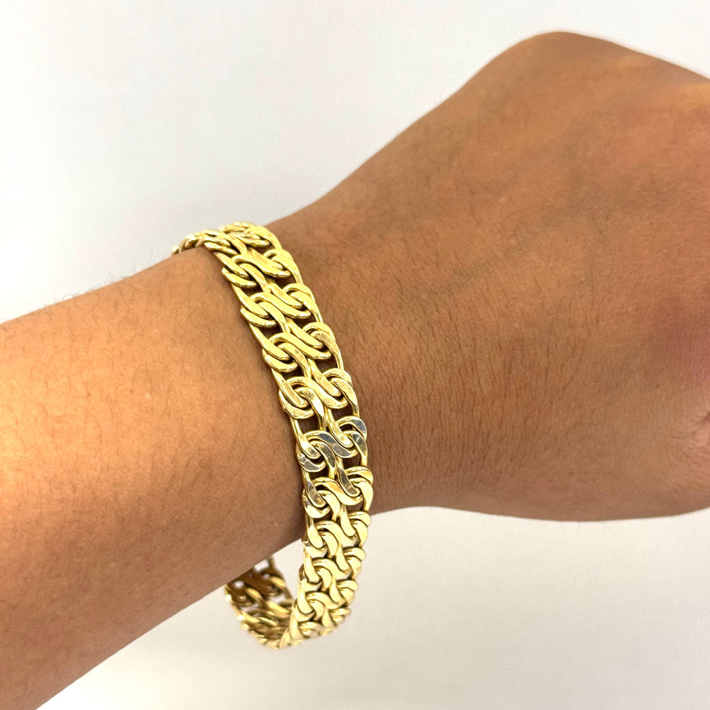 Bracelet Gourmette Or Jaune 18k - 12.53 G