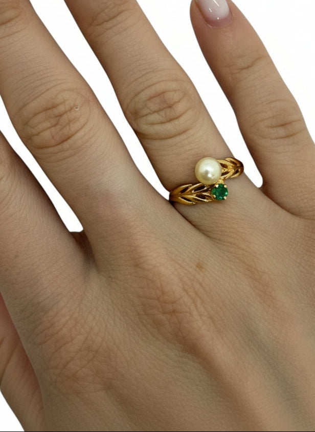 Bague en Or Jaune 18K 1.56 Grs  - Taille 50